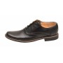 Pantofi barbati casual din piele naturala, Negru LUX76N